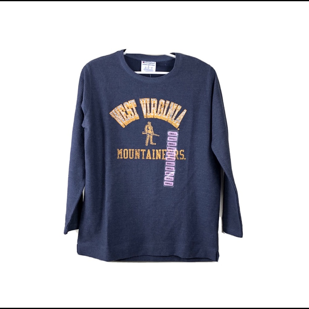 West Virginia Crewneck Sweatshirt Navy Champion S